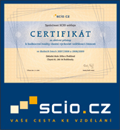 SCIO - certifikát pro školy - GJP a SOŠ